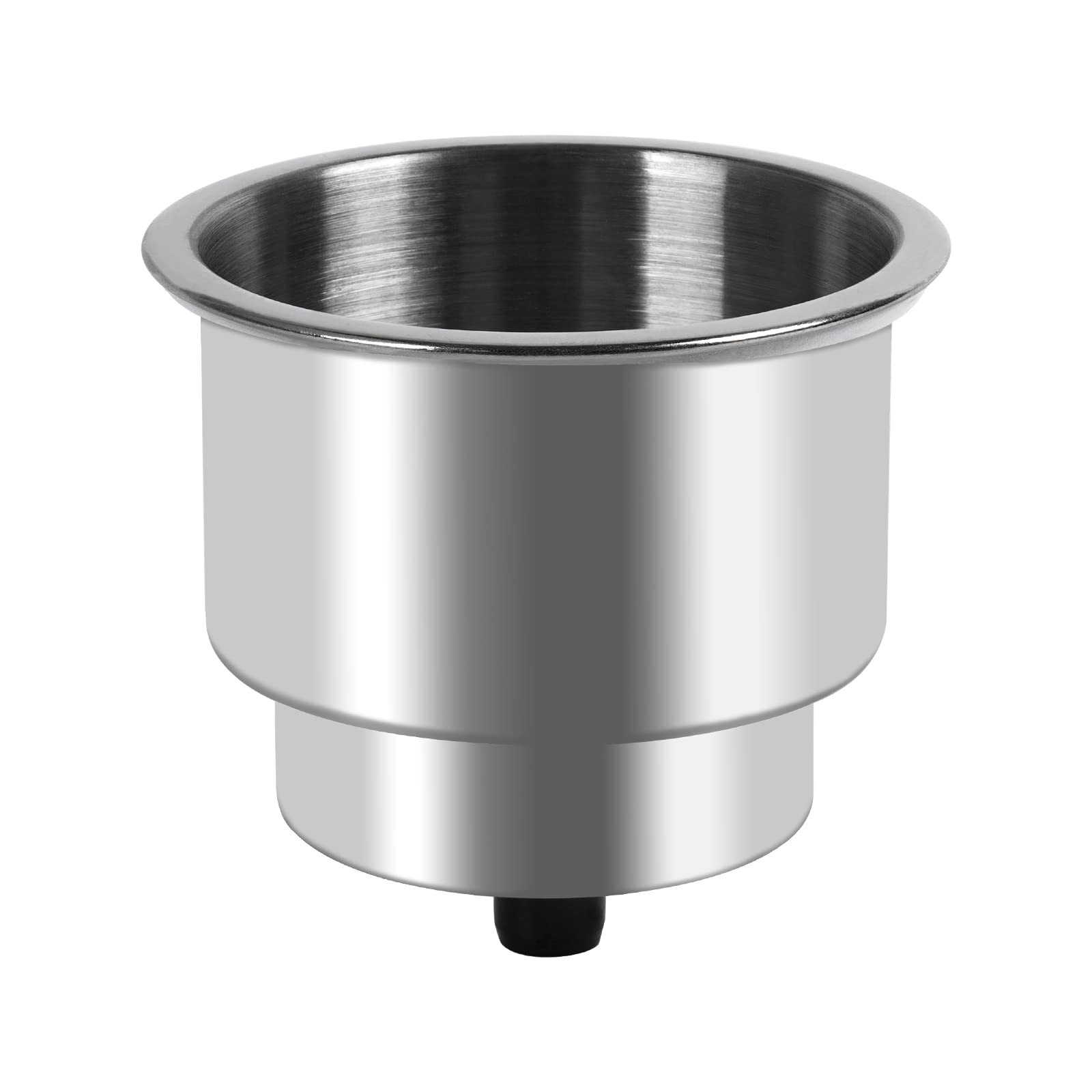 Goture Shelure Stainless Steel Cup Drink Holder with Drain Marine Boat Rv Camper Rod (1pcs)