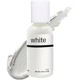 Chefmaster Bright White Liqua-Gel&reg; Food Coloring | Vibrant Color | Professional-Grade Dye for Icing, Frosting, Fondant | Baking &amp; Decorating | Fade-Resistant | Easy-to-Use | Made in USA | 0.90 oz