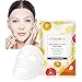 Neutriherbs Vitamin C Face Facial Mask Sheet Silk Mask Sleep Mask - Brightening Moisturizing Anti Aging and Wrinkle Improve Skin's Elasticity Hydrates Skin 5pcs/box