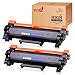 FUZOO Compatible Toner Cartridge Replacement for TN760 TN-760 TN730 with Chip Use with Brother HL-L2350DW HL-L2390DW HL-L2395DW MFC-L2710DW HL-L2370DW MFC-L2750DW DCP-L2550DW Printer (2 Black)