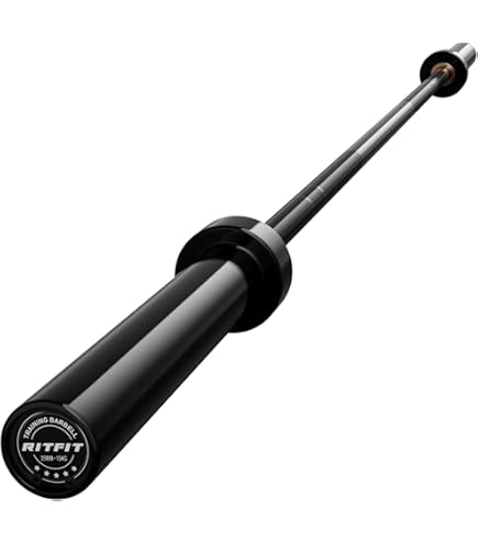 Amazon.com : RitFit 2 Inch EZ Curl Bar Olympic Barbell with Weight