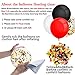 80 Pieces Pirate Party Balloons Set Confetti Balloons Latex Balloons for Birthday Baby Shower Wedding Graduation 4th of July Decorations, 12 Inch (Red, Black, White)
