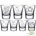 Super Mario Bros - Mario, Goomba, Yoshi, Mushroom, Bullet Bill, Bob-omb, Koopa Troopa shot glasses