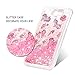 Galaxy J3 Emerge Case, J3 Prime / J3 Eclipse / J3 2017 / J3 Mission / J3 Luna Pro/Sol 2 / Amp Prime 2 Case, Liquid Glitter Cover Sparkle Love Heart TPU Shockproof Bumper ZSTVIVA - Cute Pink Unicorn