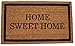 BirdRock Home Home Sweet Home Coir Doormat | 18 x 30 Inch | Standard Welcome Mat with Black Border and Natural Fade | Vinyl Backed | Outdoor