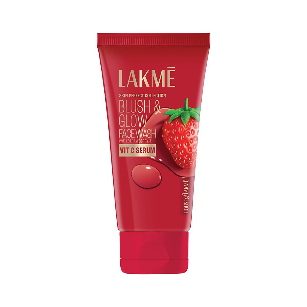 Lakme Blush & Glow Strawberry Gel Face Wash, 100g