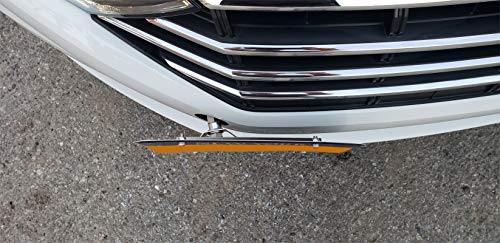 GMG Motorsports NO Holes License Plate Bracket Kit for VW Jetta 2019 - Present Models Including GLI (7th Gen) No Drill Tow Hook License Plate Mount