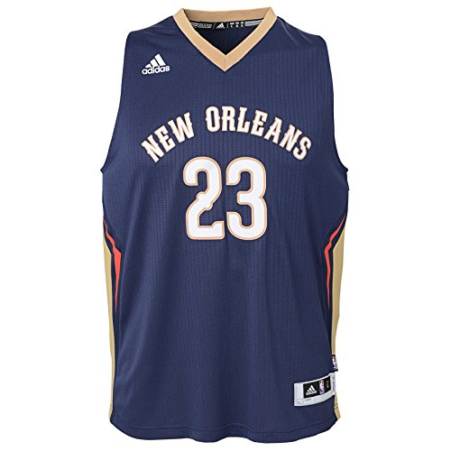 NBA New Orleans Pelicans Anthony Davis Boys Player Swingman Road Jersey, Medium (10-12), Dark Navy