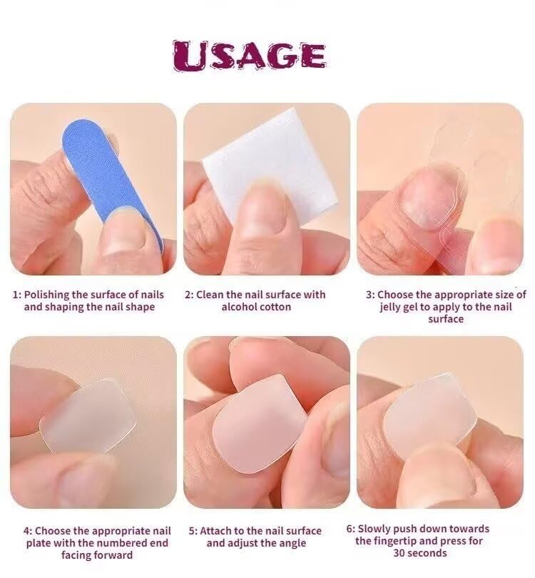 MAGLFELL 10PCS Handmade Nails Press On Nails Almond Art False Nails Women's Nails Kit 3d Press on nails,Medium - Image 6