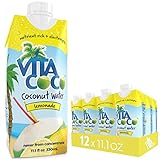 Vita Coco Coconut Water, Lemonade - Naturally Hydrating Electrolyte Drink - Smart Alternative to Coffee, Soda, and Sports Drinks - Gluten Free - 11.1 Ounce (Pack of 12)