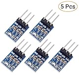 Icstation Buck Converter 3Pins AMS1117-3.3V Soldering Kit DC 4.75V-12V to 3.3V Voltage Regulator Step Down Converter Buck Module 800mA(Pack of 5)