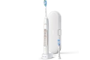 Philips Sonicare Expertclean 7300, Rechargeable Electric Toothbrush, White with Gold Hx9610/16, 1 Count