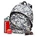 ZIPIT Grillz Backpack for Kids with Extra Side Pocket, Camo Grey