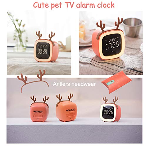 Richsing Kids Alarm Clock,Cute Toddler Alarm Clock, Dimming Sleep