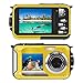 Underwater Camera for Snorkelling 24.0 MP Waterproof Digital Camera Float Full HD 1080P Dual Screen Waterproof Action Camera…