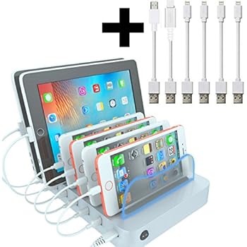 4-Port USB 2.0 Charging Dock Station Holder Stand for Cell Phone / Tablet PC