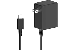 HOUTQPLE Switch Charger for Nintendo Switch, 39W 15V 2.6A AC Power Cord Charger Cable Adapter for Nintendo Switch Lite OLED, 4.8FT USB Type C Nintendo Switch Accessories Support TV Dock Mode and Fast Charge
