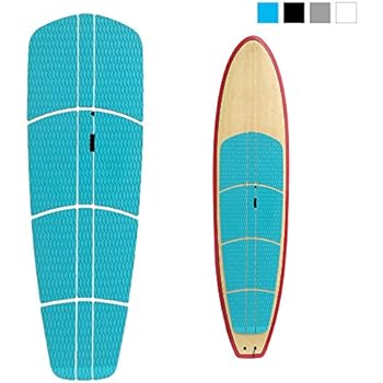 Abahub 12 Piece Surf SUP Deck Traction Pad Premium EVA with Tail Kicker 3M Adhesive for Paddle Board Blue