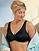 Glamorise Women's Plus Size Full Figure Complete Comfort Wirefree Front Close Leisure Bra #1803, Black, 46DD/F