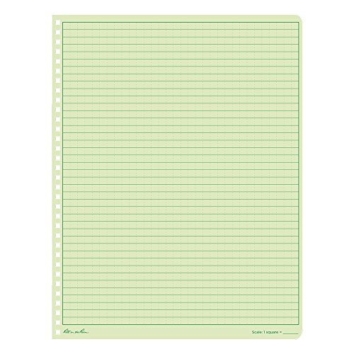Rite in the Rain Weatherproof Side Spiral Notebook, 8.5" x 11", Green Cover, Universal Page Pattern (No. 973-MX)