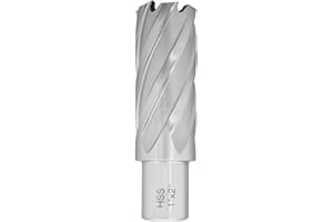 Accusize Industrial Tools 1'' Cutting Dia x 3/4'' Weldon Shank x 2'' Cutting Depth, H.S.S. Annular Cutter, 2081-2021