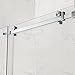 WOODBRIDGE MSDF6076-B Frameless Sliding Shower Door, 56