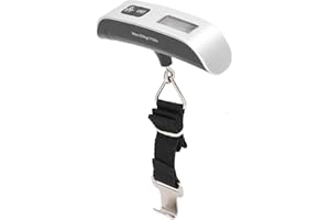 Fafeicy Luggage Scale, Portable Digital Hanging Scale with Backlit LCD Screen for Suitcase Fishing Shopping Household Use