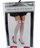 Thigh High Stockings Medical Nurse - One Size - Halloween Costume or Pretend Play