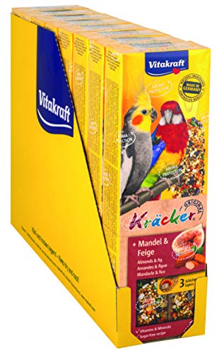 Vitakraft Crackers Nibbles voor grote parkieten met amandelen en vijgen (1 x 2 stuks), 180g - Afbeelding 5