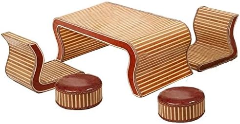 Sungao Natural Bamboo - Rattan Wicker Desk and Chair Set/Table and Chair Suite/Settee / Seater/Couch / Chair/Coffee Table/Tea Table/Teapoy / Side Table/end Table