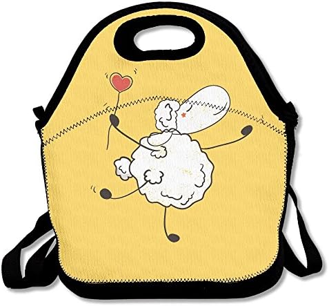 Dancing Sheep Funny Lunch Bag Insulated Lunch Tote Bags Bento Cooler Bag