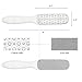 2 PCS Foot File-Double Sided Callus Remover + Pedicure Foot Rasp with Cover to Remove Calluses Corns Cracked Skin Worked on Both Wet and Dry Feet, Premium Stainless Foot File