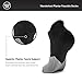 Wanderlust Plantar Fasciitis Compression Socks – Cushion Running Socks for Medical, Travel, Athletic and Sports – Black-Gray 1 Pair