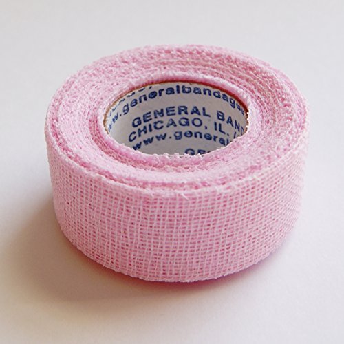 Gauztex Finger Tape â€“ Musicians â€“ Â¾â€ Self-Adhesive Breathable Gauze â€“ Flexible, Sweatproof Non-Slip Grip (7 Â½ yd roll) (Pink)
