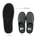 Sunshine Code Men's Memory Foam Cotton Washable Slippers with Matching Travel Bag for Home Hotel Spa Bedroom, L, Black
