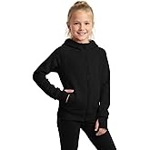 WELAKEN Teens Girls' Zip-Up Hoodie Sweatshirt Kids Long Sleeve Athletic Jacket with Pockets