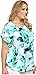 Calvin Klein Women's Plus Size Printed Blouse W/Hardware