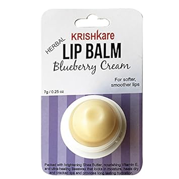 Krishkare Lip Balm, Blueberry, 7 g