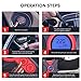 Portable AIR Compressor Tire Inflator WindGallop Car Air Pump with Digital Preset Pressure Gauge Auto Shut Off DC 12V Extra Valve Adaptors LED Light For Car Tyre Basketball Motorbike Bicycle Pool Toys