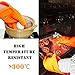 New 2016 Large iMagitek Silicone Oven Mitts Heat Resistant Gloves for BBQ (Small)