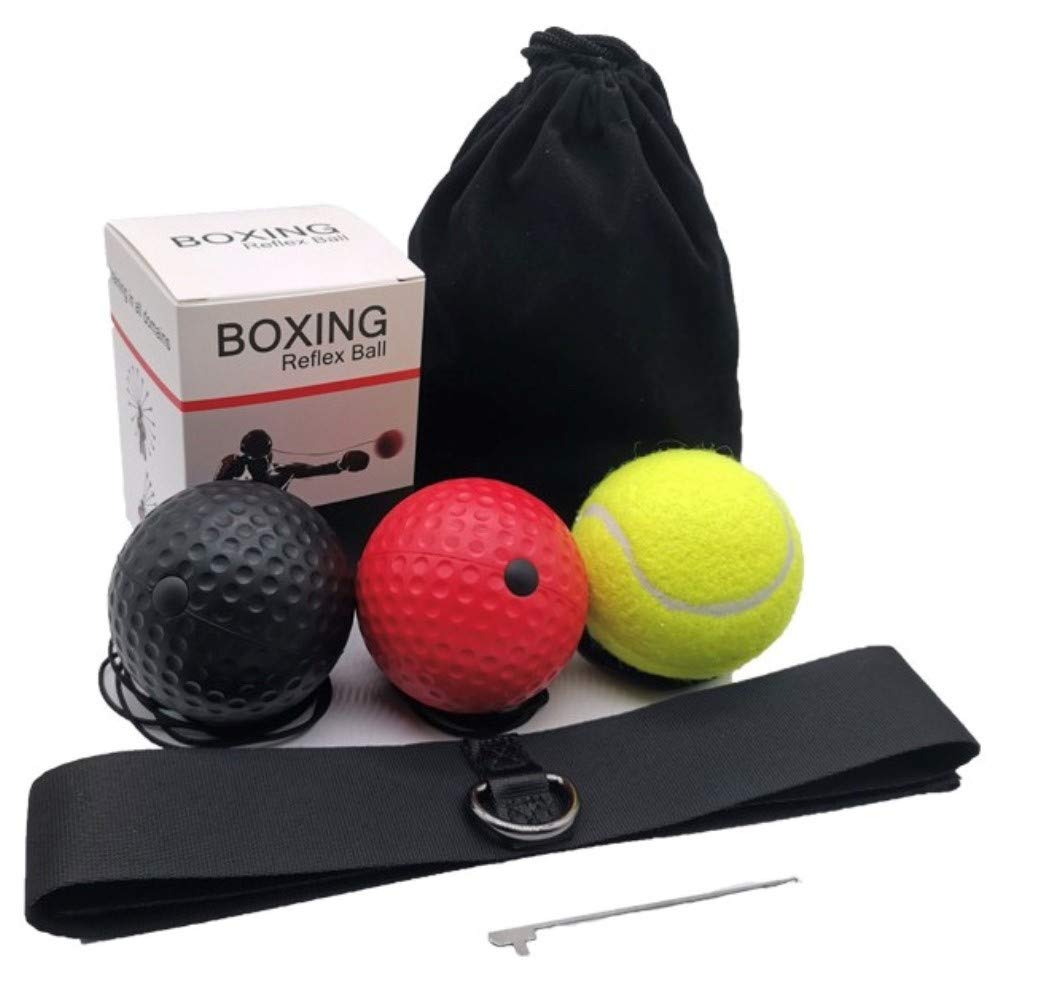 JGR SELECT Reflex Boxing Ball - With Headband, 3 Difficulty Levels - For Reaction, Speed, Agility, Coordination, Reflex, Fighting Skills - Adult, Child
