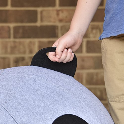 Vivora Niko - Self-Standing Sitting Ball Chair Adults, Kids, Home, Office, Yoga, Exercise, Stability, Fitness Birthing Ball Pump Handle, Base Ring Not Needed - Thumbnail 4