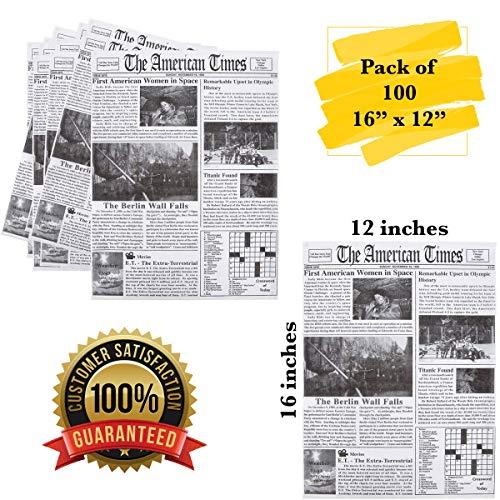 MM Foodservice Grease Resistant Food Paper Liners, Sandwich Liner, 16"x12" Deli Paper, Perfect for Food Baskets, Restaurants, Picnics, Burgers. (100)