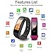 Fitness Tracker Watch, Heart Rate Monitor with Color Screen Waterproof Smart Bracelet , Blood Pressure Monitor /Sports/ Steps Counter/ Sleep Monitor for Android and IOS