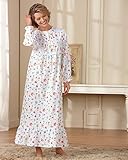 National Floral Flannel Nightgown