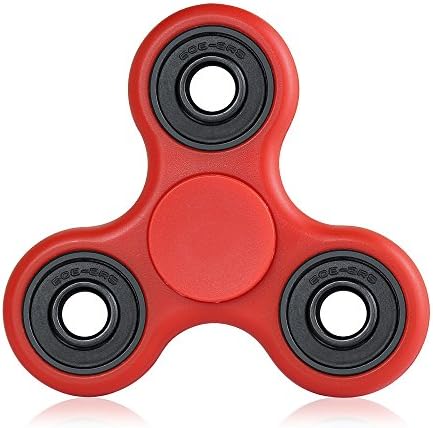 HinFoo Fast Unique Red Play Fidget Tri Spinner with Fast Big Stainless Steel Ball Bearing for ADD
