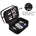 Lermende TSA Approved Clear Travel Toiletry Bag Holiday Cosmetic Bag PVC Makeup Bags (Black 4 Set)