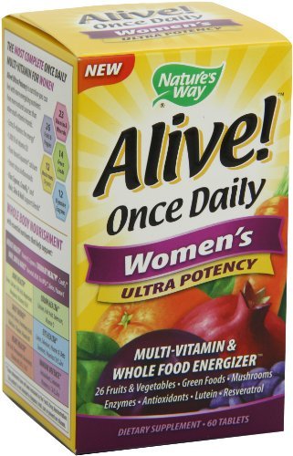 Natures Way Alive Once Daily Womens Multi-Vitamin Ultra Potency - 60 Tablets