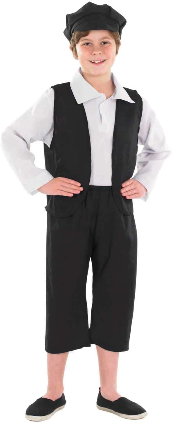 Fun Shack Victorian Costume Boys, Chimney Sweep Costume Kids, Tudor Costumes for Kids World Book Day Costumes for Boys X-Large