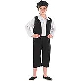 fun shack Victorian Boy Costume, Kids Historical Outfit, Boys Period Attire, Victorian Style Dress-Up, Medium